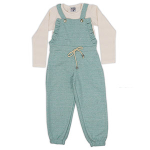 Conjunto Infantil Blusa e Jardineira